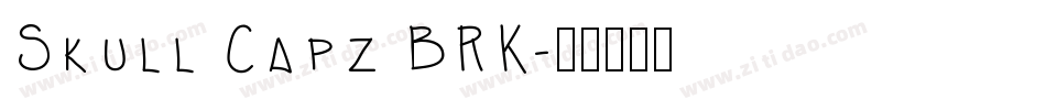 Skull Capz BRK字体转换